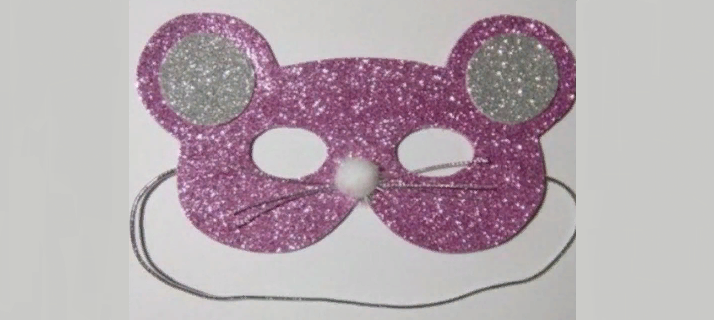 Μάσκα της Πρωτοχρονιάς ενός αρουραίου ή ποντικιού από αφρώδες