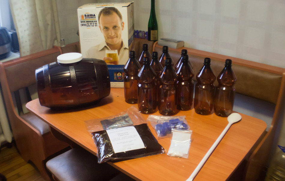 Preparation of home craft beer