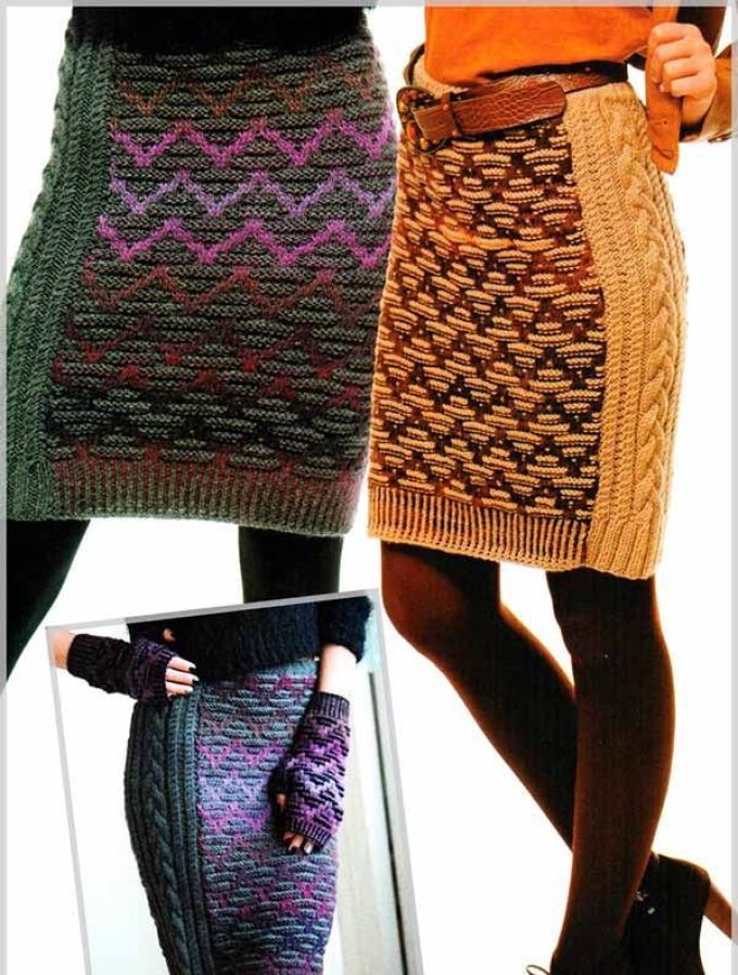 Options intéressantes pour les jupes pour les femmes tricotant