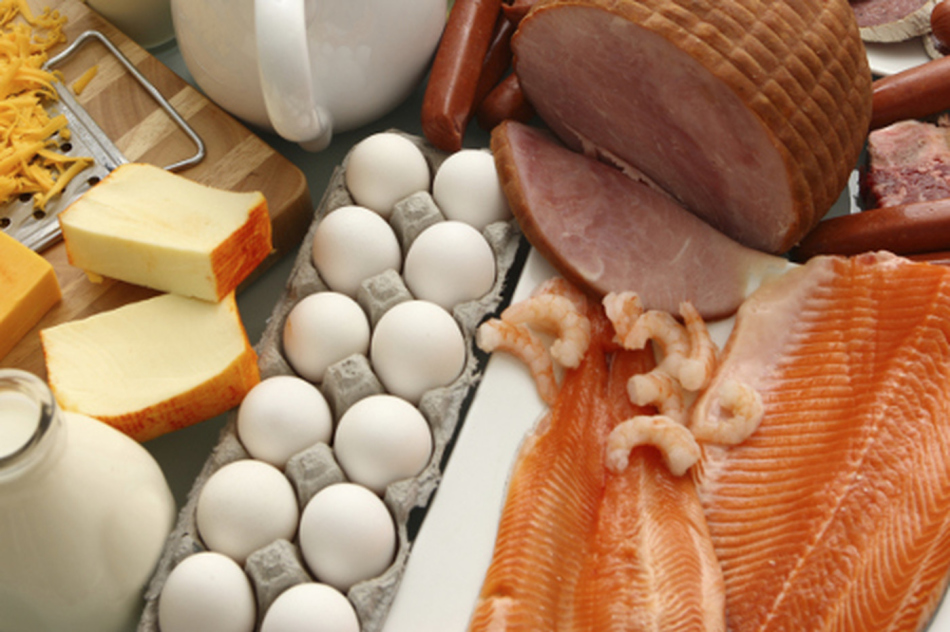 Белки животного происхождения содержаться в яйцах, мясе, рыбе, молочных продуктах
