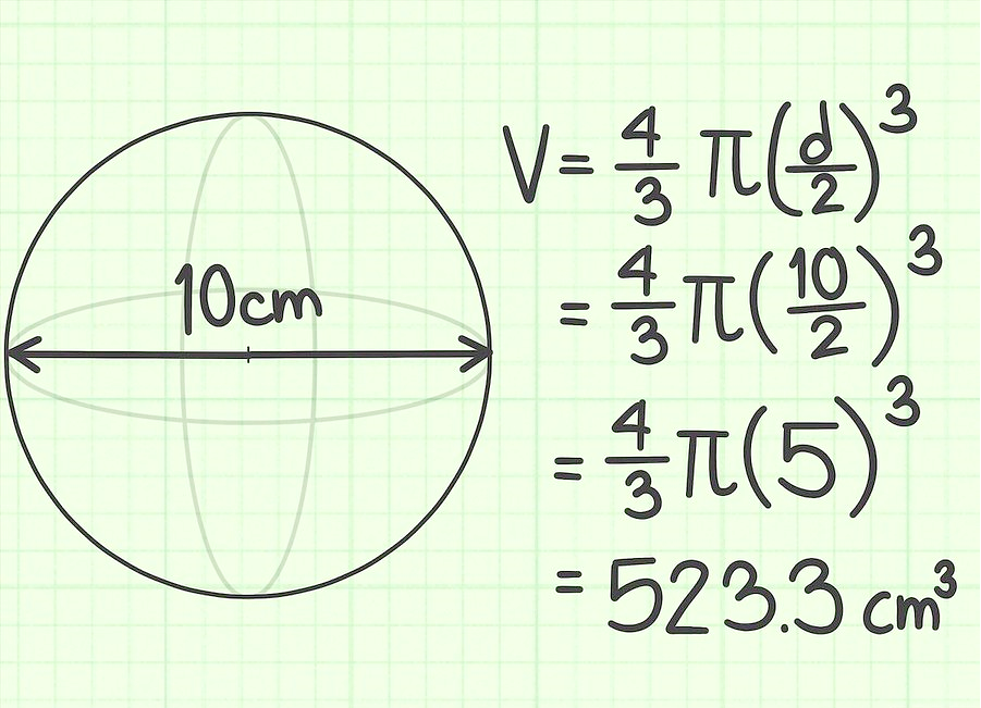 Сколько диаметров у шара. Диаметр шара. Внешний диаметр шара. Сфера вес. How to calculate Sphere.