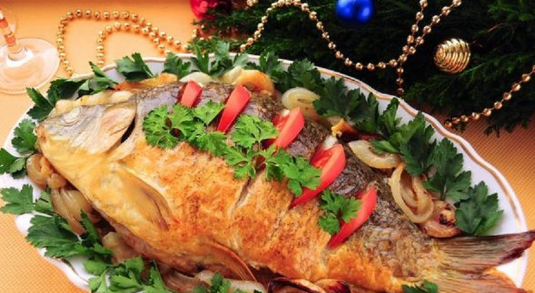 Baked fish for the festive table for the whole family