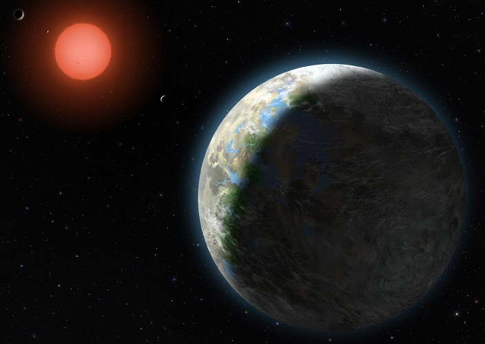 Οι επιστήμονες θεωρητικά υποδηλώνουν ότι το Gliza 581 είναι πολύ κοντά στις συνθήκες με το έδαφος