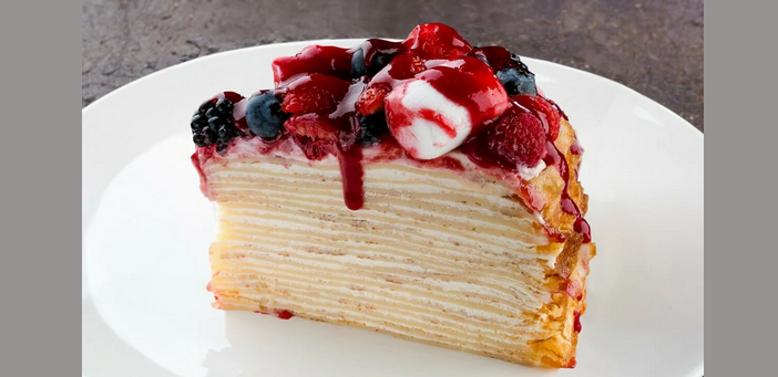 Pancake cake from pancake tests