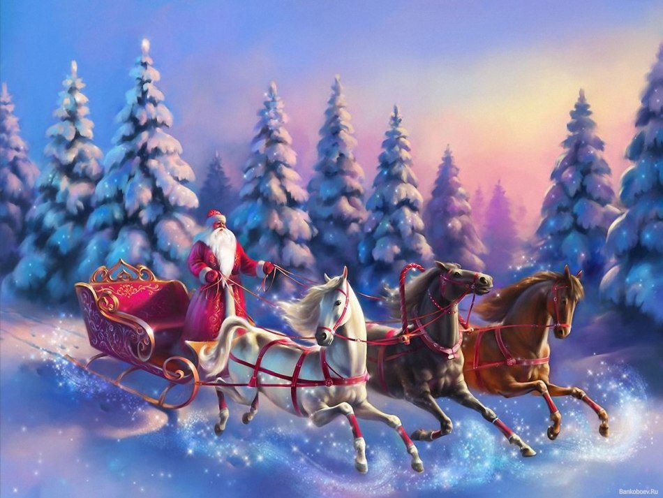 Perpisahan kata -kata Santa Claus dan Snow Maiden untuk pertunjukan siang, liburan di sekolah