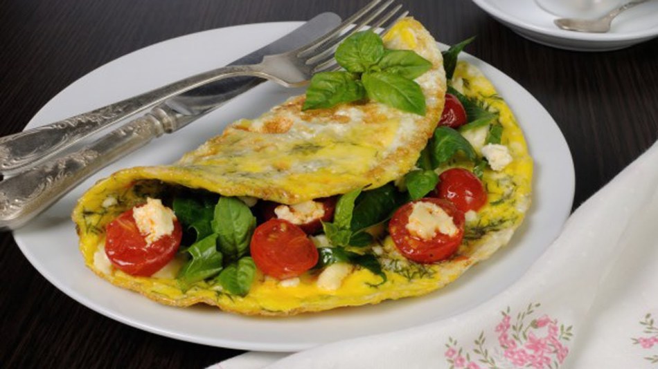 Juicy and delicious omelet