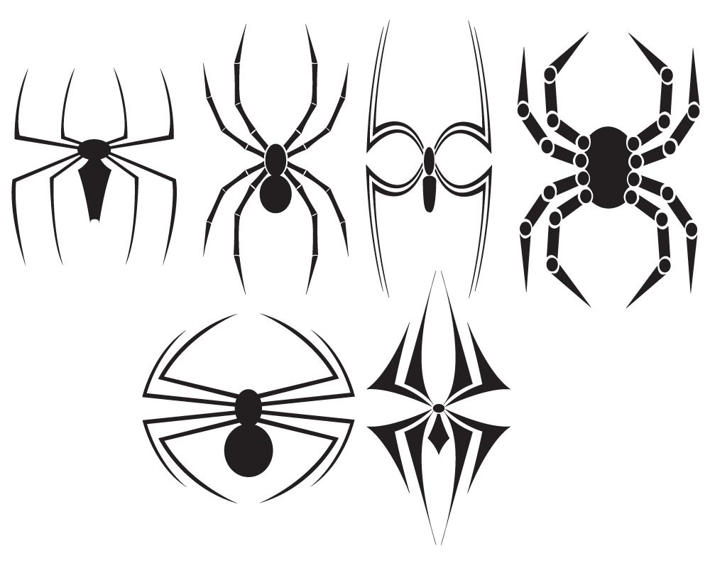 Стилизованные пауки