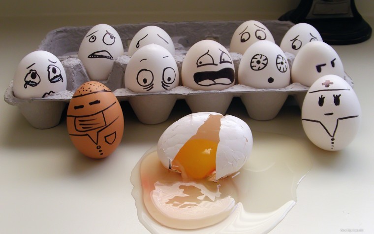 Яйца с треснутой скорлупой следует использовать в первую очередь