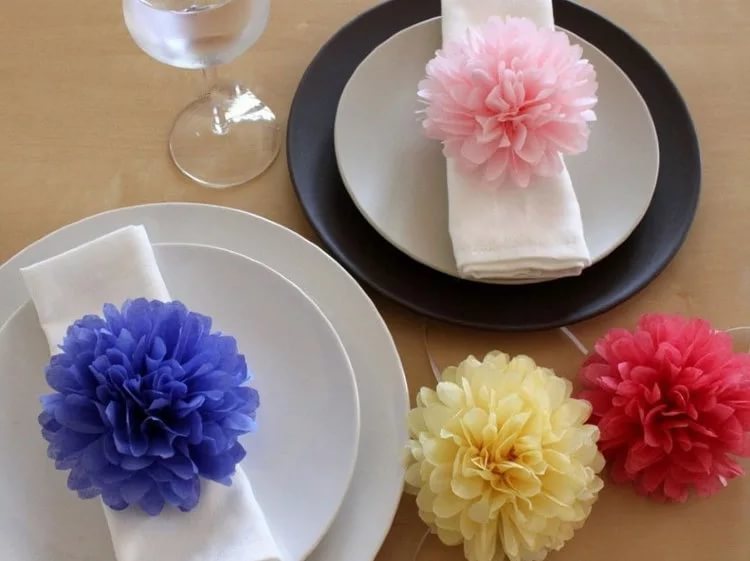 Цветы из салфеток своими руками: самый экономичный и простой способ цветоделия | Крестик