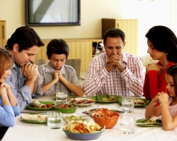 Orthodox prayers before eating and after eating