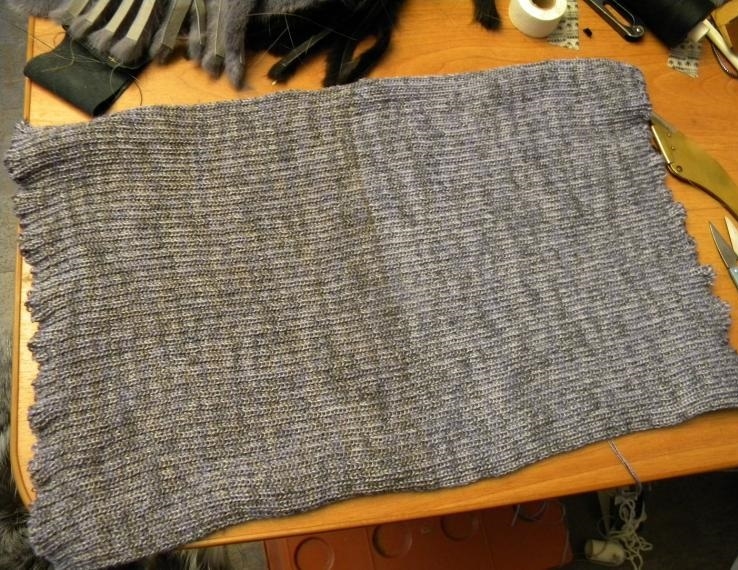 Toile tricotée avec une bande élastique 2 * 2