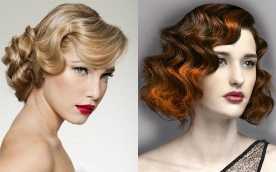 Hairstyles under a red dress for medium hair