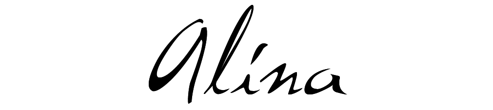 Tetovaža z imenom Alina - skica