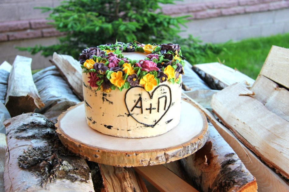 Торт 5 на 5 лет свадьбы
