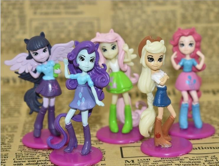 Figures of a girl from Equestria.