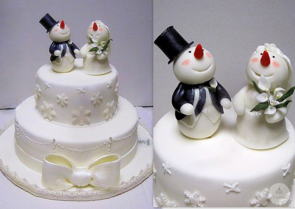 Snowmen husband and wife