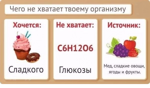 Схема "потребностей" организма