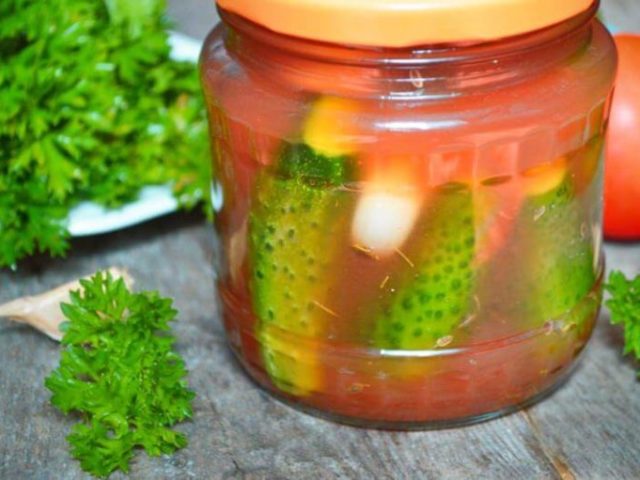 Preservation of cucumbers with ketchup Chili for the winter: the best recipes. Cucumbers with ketchup Chile Maheev, Torchin, without sterilization, cut for the winter: recipe for a liter jar