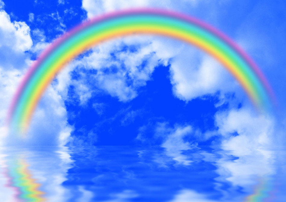 Pourquoi rêver d'un arc-en-ciel de couleur sur la mer?