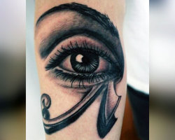 What does the eye tattoo mean for girls, men and women? Eye tattoo: location, varieties, application examples, sketches, photos. What tattoos are combined with eye tattoos?