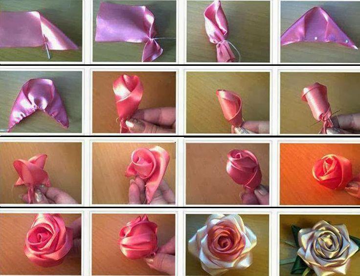 Schritt -by -Step -Produktion von Blumen