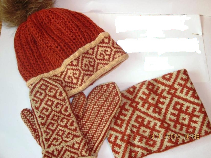 Knitted set cap, snood, mittens, photo 5