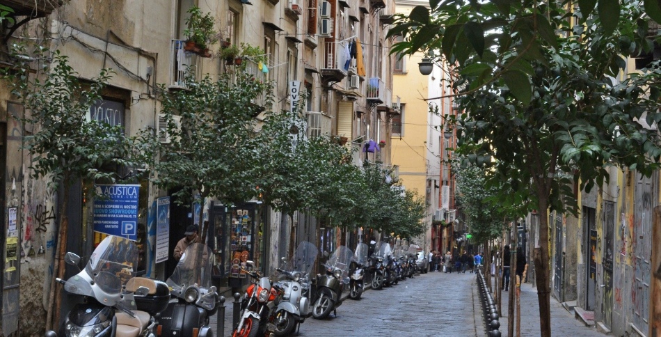 Street in Naples, Italy