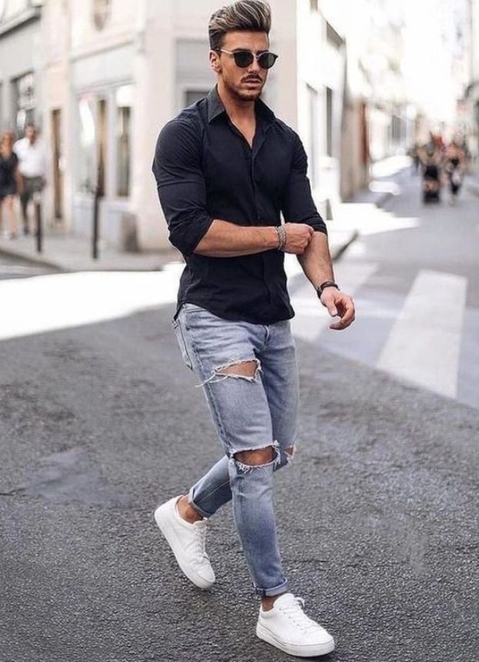 Мужской стиль в джинсах