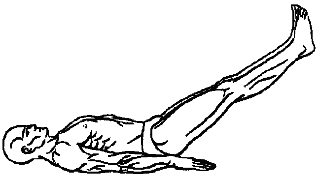 Техника «подъем ног из положения лежа на спине»