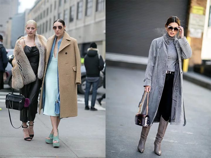 Стильные образы для повседневной уличной моды на осень, весну, зиму для женщин 40 и 50 лет