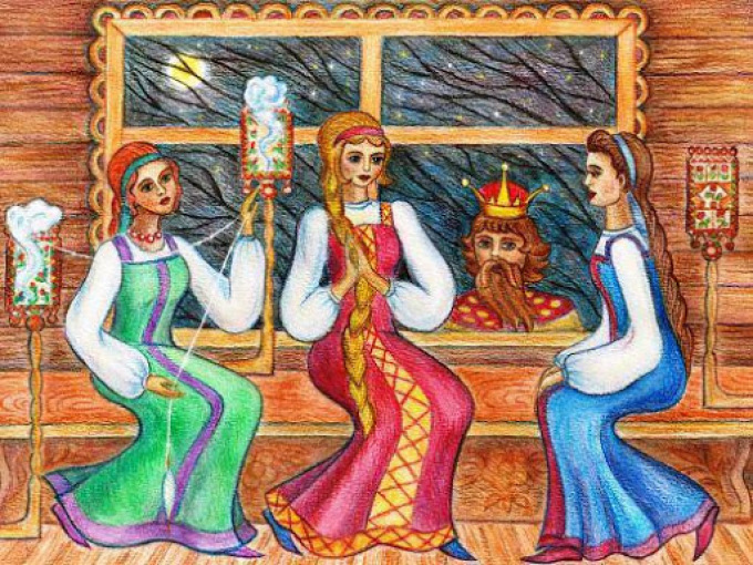 Новая сказка "три девицы под окном" о верности