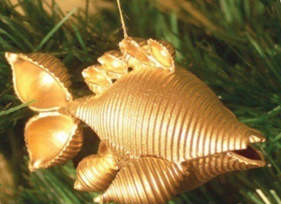 Makaronske kroglice na božičnem drevesu z lastnimi rokami, primer 3
