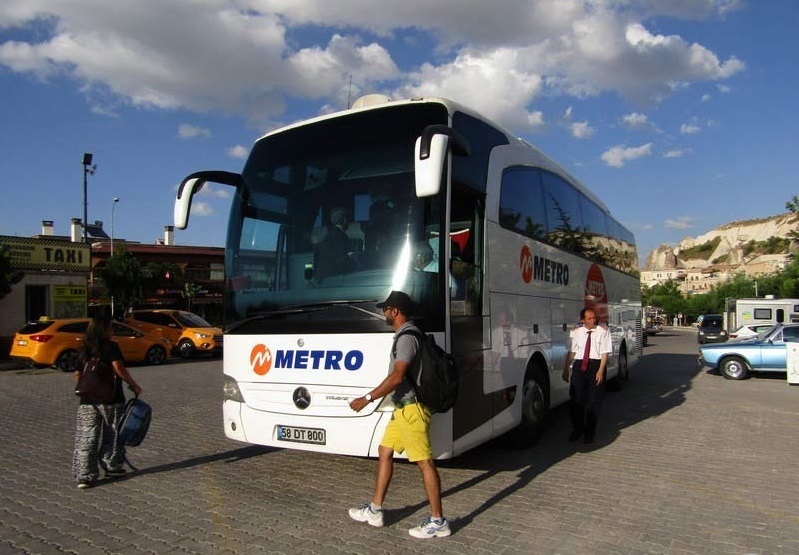 Vous pouvez vous rendre en Cappadocia avec un bus aussi confortable
