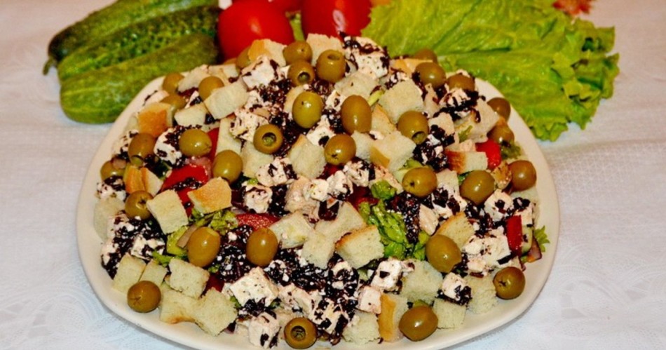 Salad cyriashki untuk meja perayaan