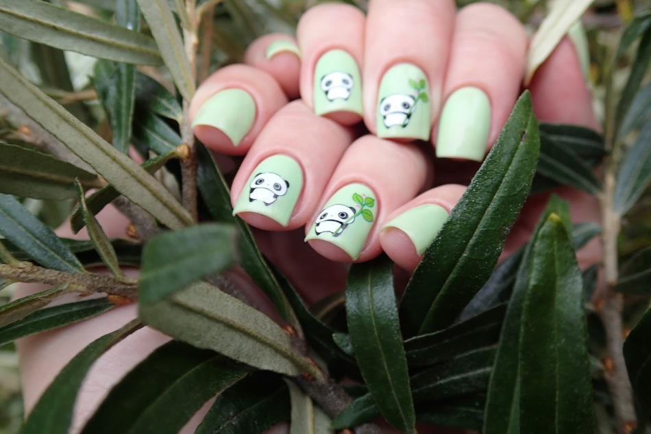 Nail stickers - panda