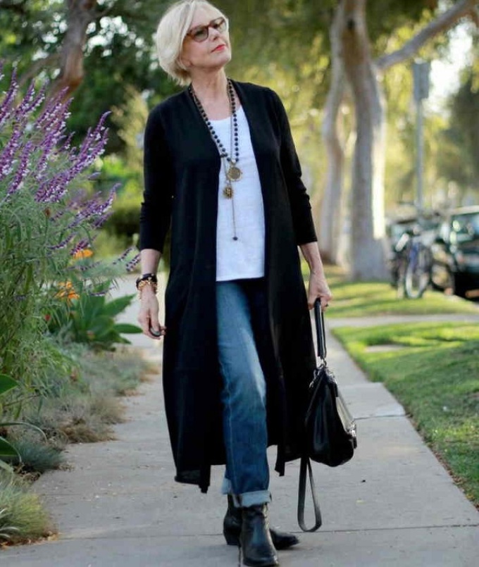 Stylish woman after 50 years