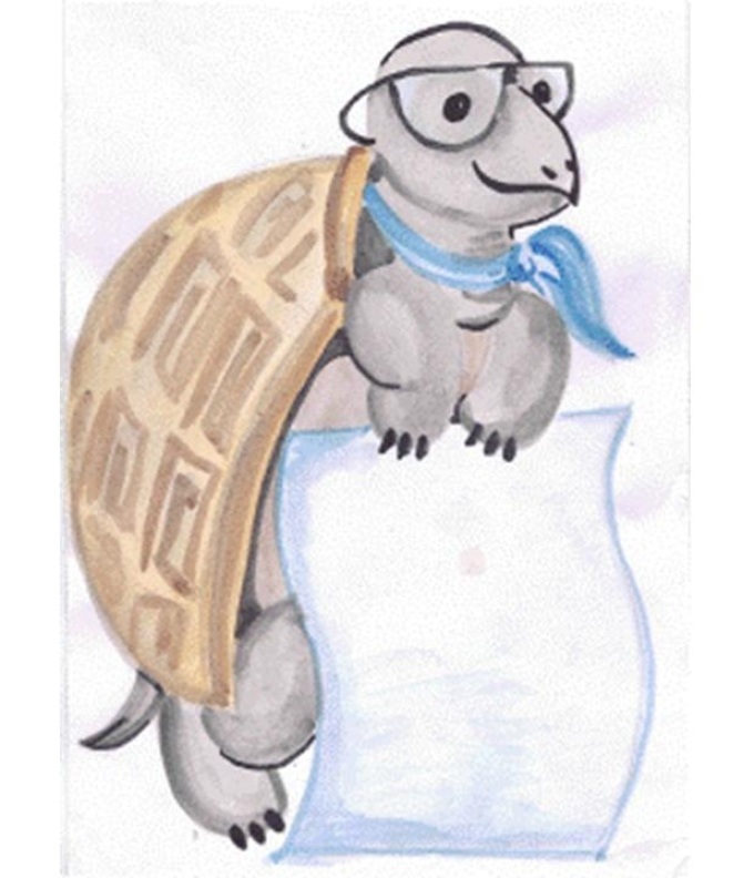 Мудрая черепаха, рисунок для срисовывания 5