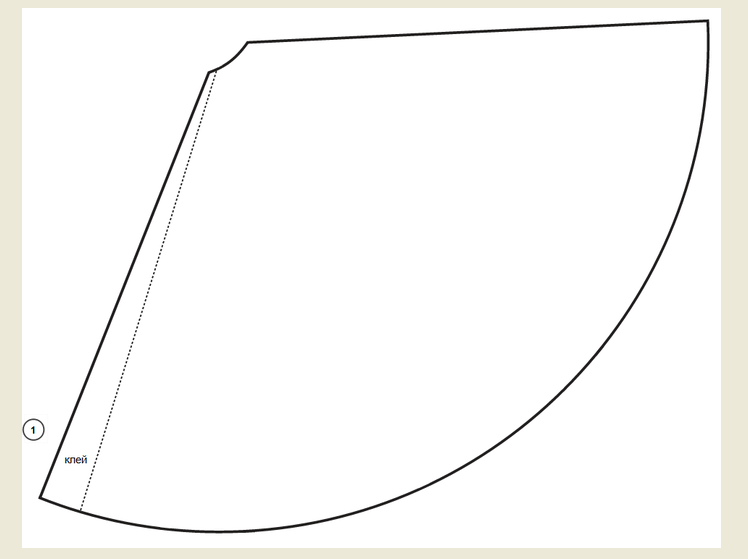Колпак для карнавального костюма феи: заготовка