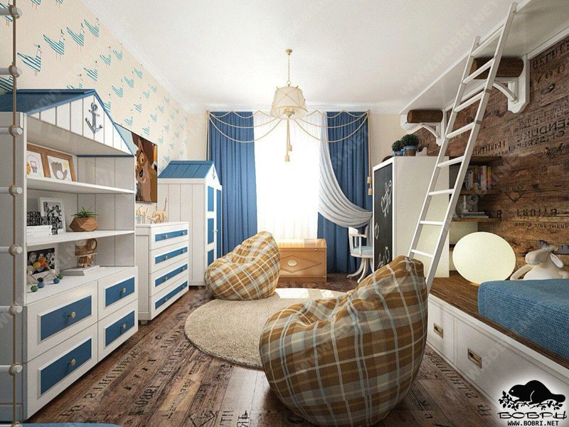 Boarding a children's room for a boy: Ideas