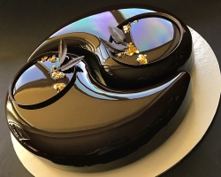 Kue Mussa dengan Glaze Cermin: Langkah -BY -Depres Langkah, Rahasia Memasak, Ulasan