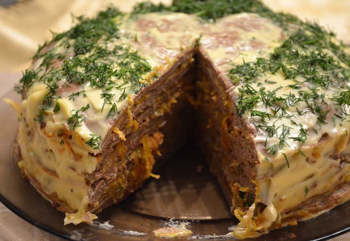 Torto lahko zložite iz palačink