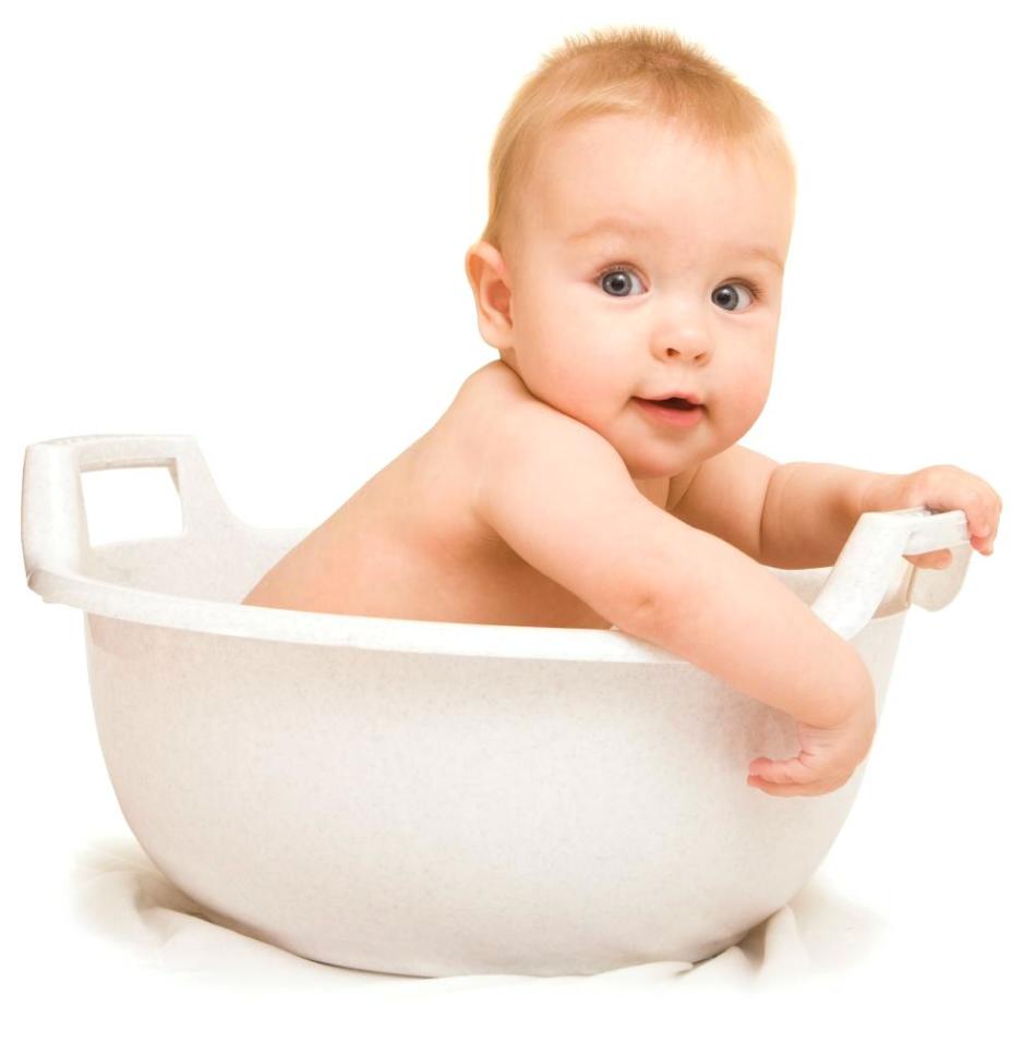Μπάνιο ενός μωρού