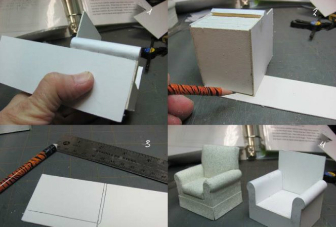 Kako šivati \u200b\u200blutkovni mehki stol z lastnimi rokami iz improviziranih materialov: Step4