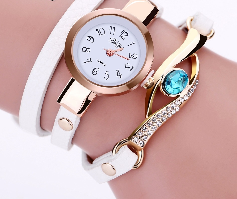 Λευκό ρολόι από το Duoya