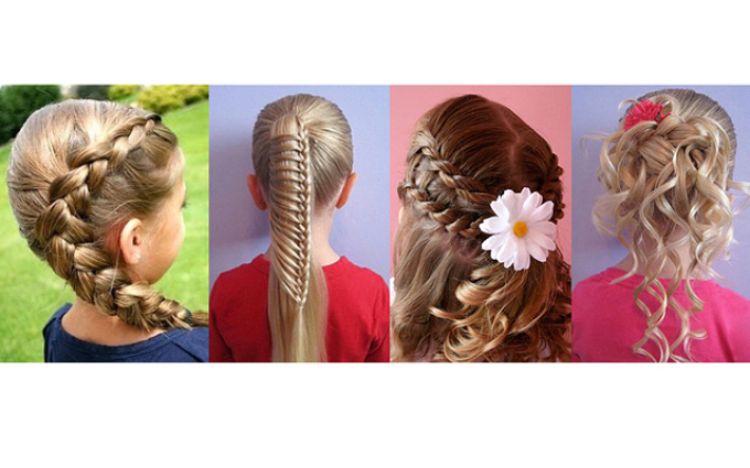 How to braid a child on September 1