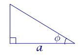 Območje pravokotnega trikotnika