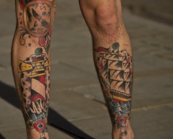 Male tattoos on the leg and their meaning on the lower leg, caviar, thigh, ankle, foot, knees, ankle. Ideas of tattoos and their meaning on the leg of a man: sketches, drawings