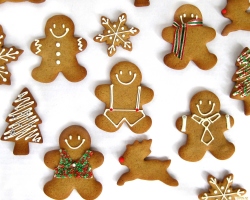 Gingerbread Man - Rumah Gingerbread dengan tangan Anda sendiri: Resep dengan foto, pola, dekorasi. Bagaimana cara membeli formulir untuk memanggang seorang pria roti jahe di Aliexpress?