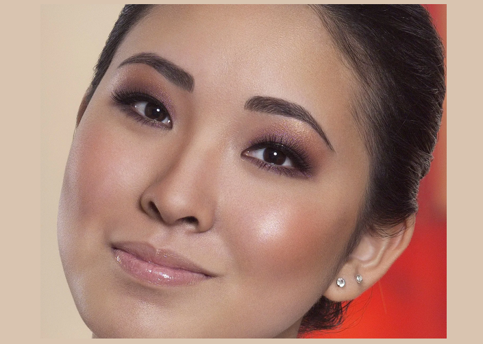 Make -up für braune asiatische Augen