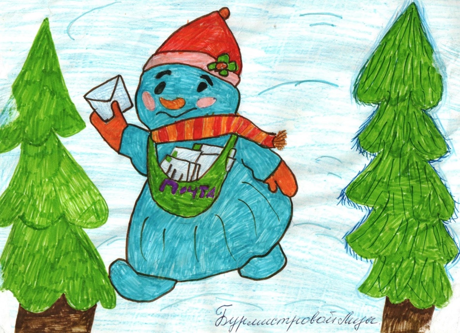 Всероссийский конкурс новогодних рисунков для детей - примеры